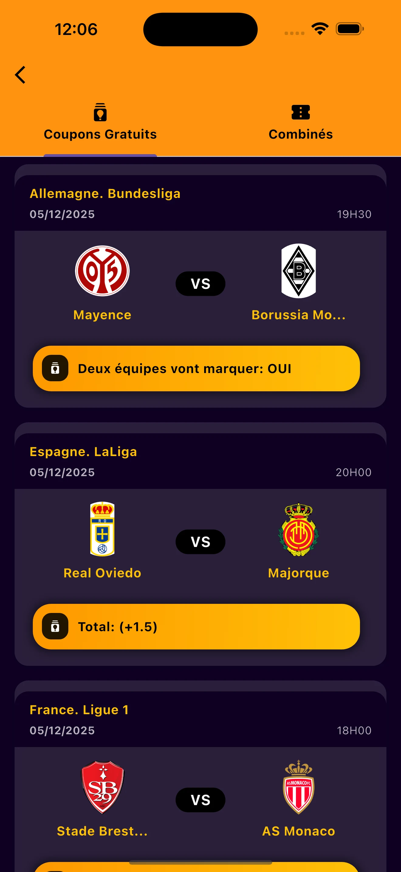 Chance 8 : Pronostic football screenshot