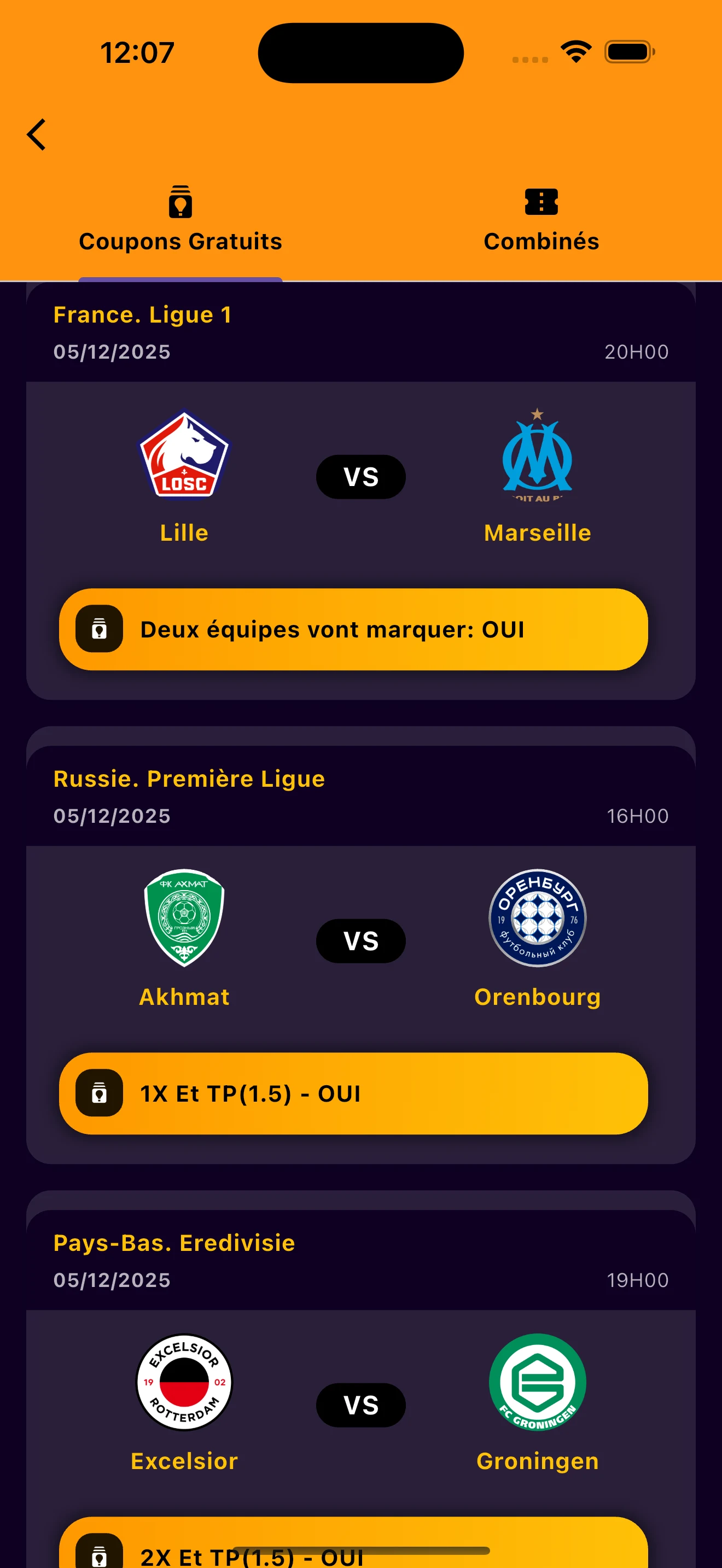 Chance 8 : Pronostic football screenshot
