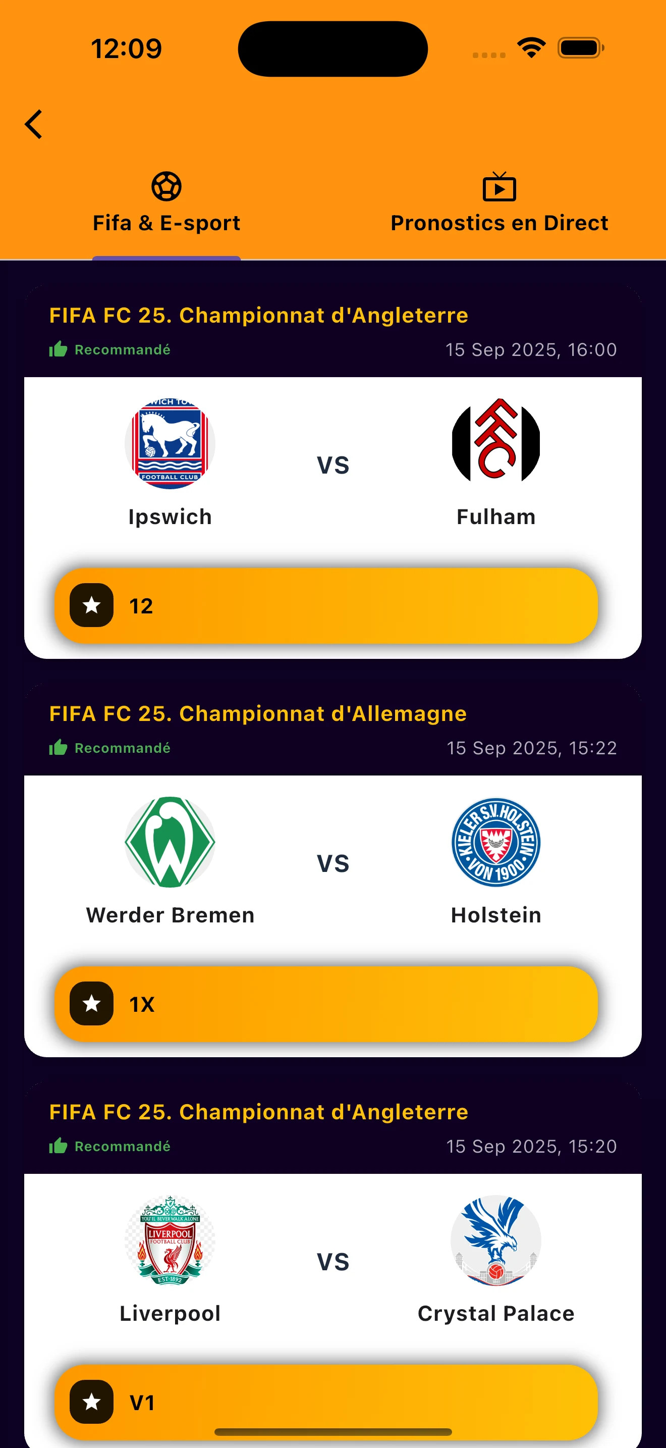 Chance 8 : Pronostic football screenshot